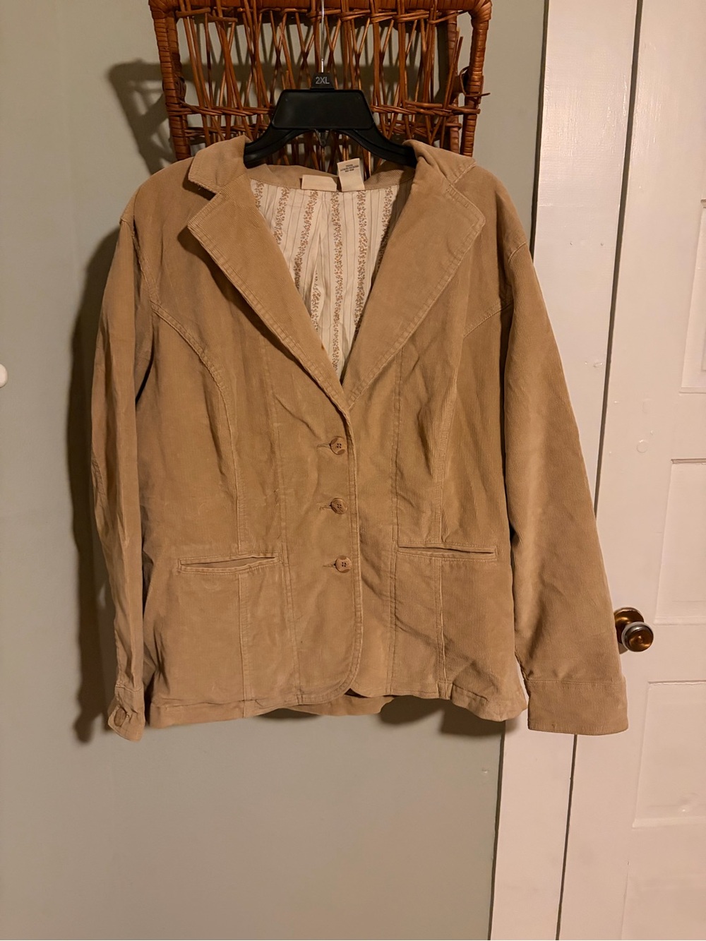 St. John's Bay Women's Tan Corduroy Blazer